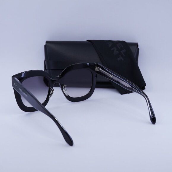 Isabel Marant IM0002/S 0807 9O Square Sunglasses - Black/Grey main image 3